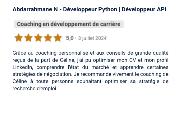 Développeur Python | Développeur API Développeur Python | Développeur API